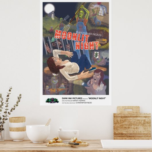 Moonlit Night Poster (Keuken)