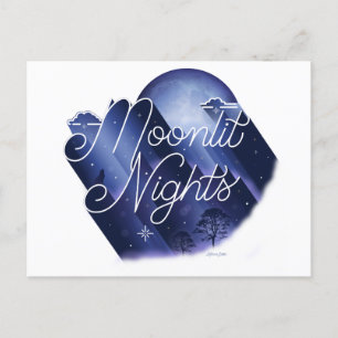 Moonlit Nights/Briefkaart Feestdagenkaart