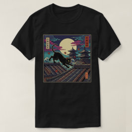Moonlit Ninja Cat T-shirt