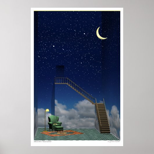 Moonlit Nocturne Poster (Voorkant)