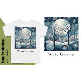 Moonlit Nodic Forest, aanpasbaar T-shirt