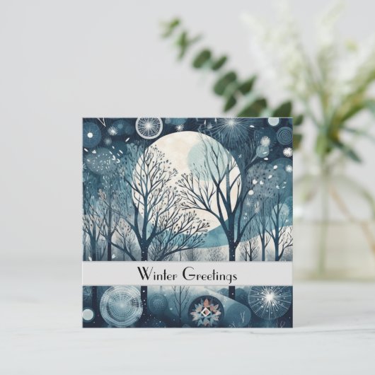 Moonlit Nordic Forest, aanpasbaar (Staand voorkant)