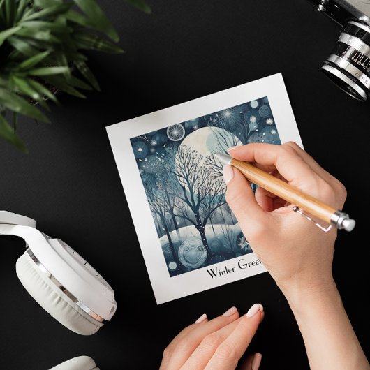 Moonlit Nordic Forest, aanpasbaar