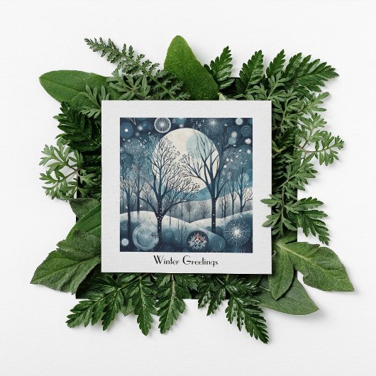 Moonlit Nordic Forest, aanpasbaar