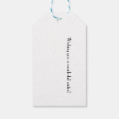 Moonlit Nordic Forest, aanpasbaar Cadeaulabel (Achterkant)