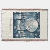 Moonlit Nordic Forest, aanpasbaar Deken (Voorkant)