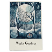 Moonlit Nordic Forest, aanpasbaar Medium Cadeauzakje (Voorkant)
