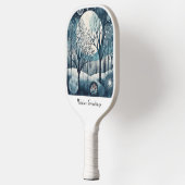 Moonlit Nordic Forest, aanpasbaar Pickleball Paddle (Links)