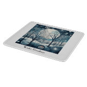 Moonlit Nordic Forest, aanpasbaar Snijplank (Hoek)