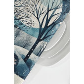 Moonlit Nordic Forest, aanpasbaar Theedoek