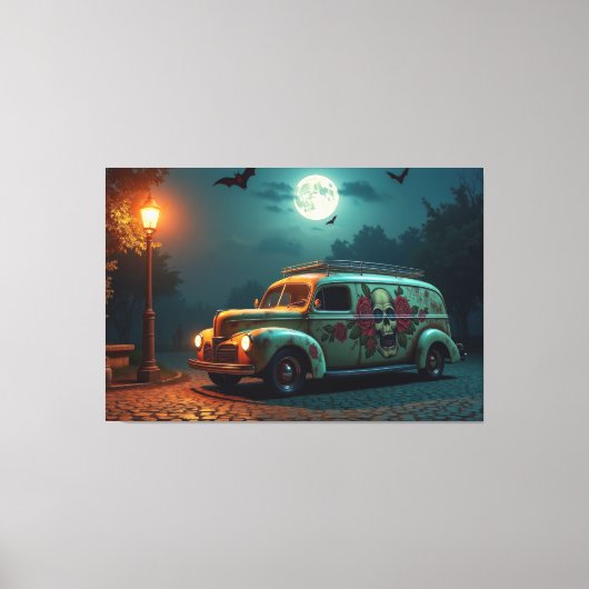 Moonlit Nostalgia Canvas Afdruk (Voorkant)