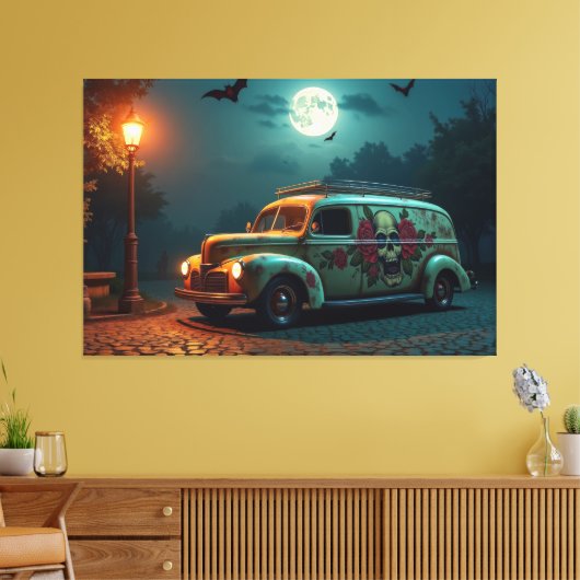 Moonlit Nostalgia Canvas Afdruk (Insitu (Woonkamer))