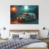 Moonlit Nostalgia Canvas Afdruk (Insitu (Slaapkamer))