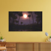 Moonlit Oasis (2012) Canvas Afdruk (Insitu (Woonkamer))