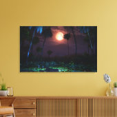 Moonlit Oasis (Illume) verpakt Canvas (Insitu (Woonkamer))