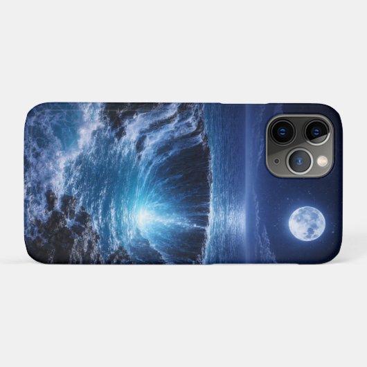 Moonlit Ocean Abyss – Mystical Fantasy Seascape Case-Mate iPhone Case (Achterkant (horizontaal))