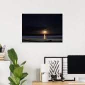 Moonlit Ocean Poster (Thuiskantoor)