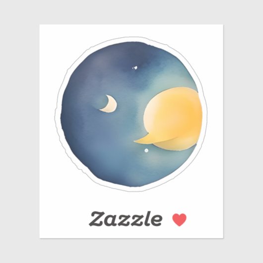 Moonlit omhelzen sticker (Vel)