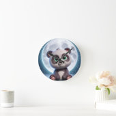 Moonlit Panda Dreams Ronde Klok (Huis)