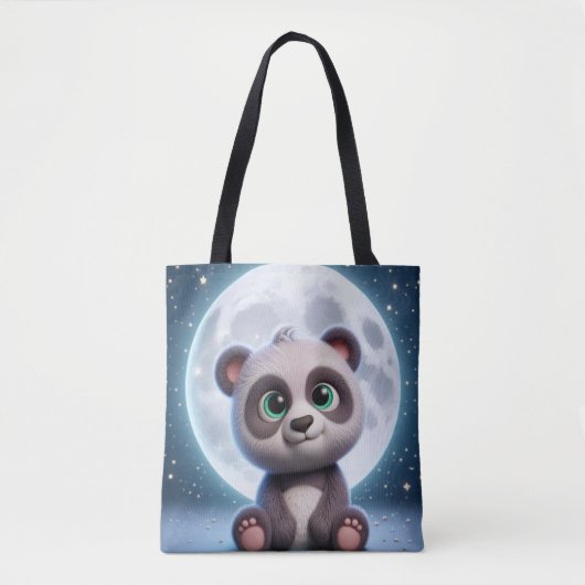Moonlit Panda Dreams Tote Bag (Voorkant)