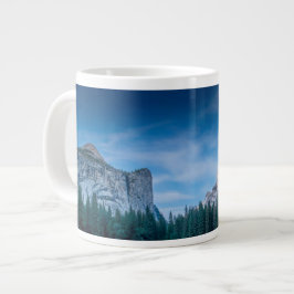 Moonlit Panoramisch uitzicht van Yosemite Valley Grote Koffiekop
