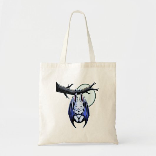 Moonlit Pastel Bat Bunny Schattige Gotische Hallow Tote Bag (Voorkant)
