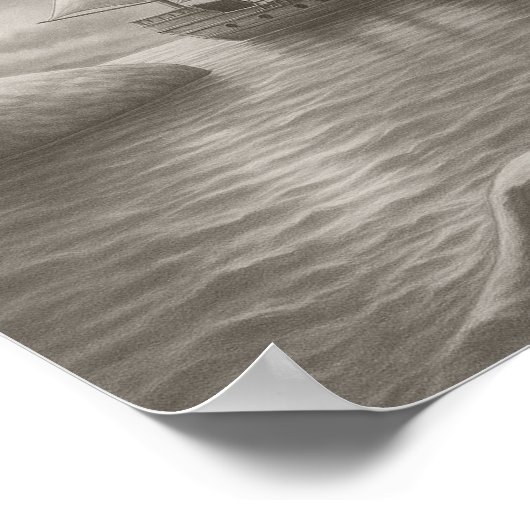 Moonlit Pirate Ship Drawing – Nautical Fantasy Poster (Hoek)