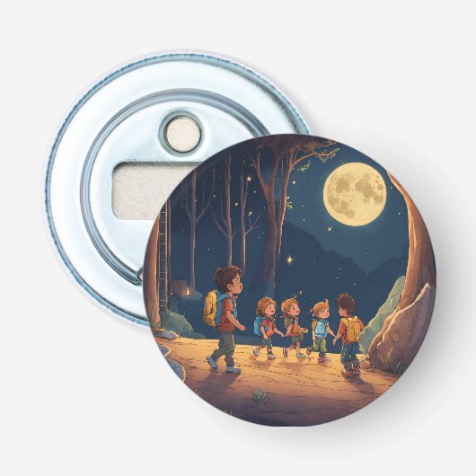 Moonlit Playtime Button Flesopener (Voorkant)
