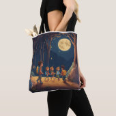 Moonlit Playtime Canvas tas (Dichtbij)