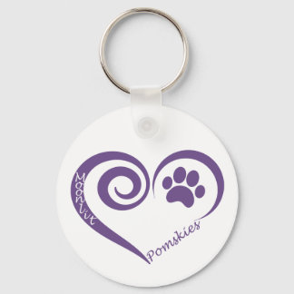 Moonlit Pomsky Keyring Sleutelhanger
