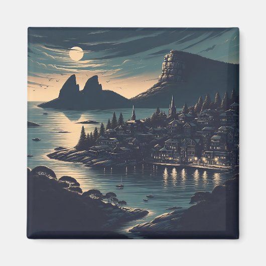 Moonlit Port Magneet (Voorkant)