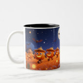 Moonlit Pumpkin Parade Tweekleurige Koffiemok (Links)