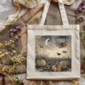 Moonlit Pumpkin Patch Canvas tas