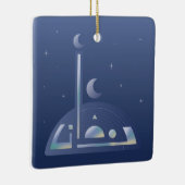 Moonlit Ramadan Keramisch Ornament (Rechts)
