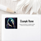 Moonlit Raven | Gotische bloemige trouwset. Etiket (Insitu)
