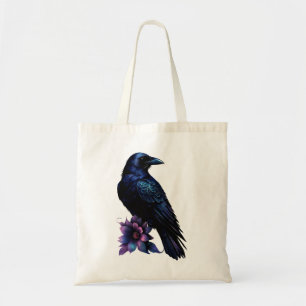 Moonlit Raven Gotische bloemige trouwset. Tote Bag