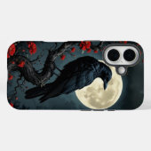 Moonlit Raven iPhone 16 Hoesje (Achterkant (horizontaal))
