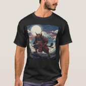 Moonlit Red Samurai T-shirt (Voorkant)