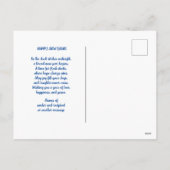 Moonlit Reflecties van Hoop Nieuwe Beginnings Feestdagenkaart (Achterkant)