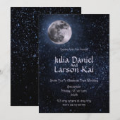 Moonlit Romance - Startbruiloft Kaart (Voorkant / Achterkant)