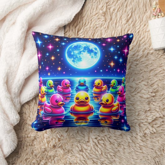 Moonlit Rubber Ducky Dream Kussen (Deken)