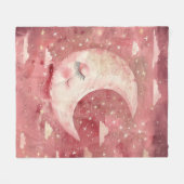 Moonlit Rustic Red Nursery & Kids' Room Fleece Deken (Voorkant (Horizontaal))
