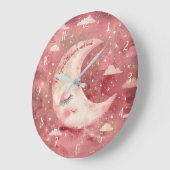 Moonlit Rustic Red Nursery & Kids' Room Grote Klok (Hoek)