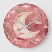 Moonlit Rustic Red Nursery & Kids' Room Grote Klok (Voorkant)