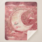 Moonlit Rustic Red Nursery & Kids' Room Sherpa Deken (Voorkant)