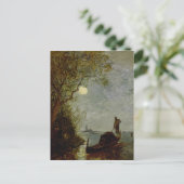 Moonlit Scene met Gondola Briefkaart (Staand voorkant)