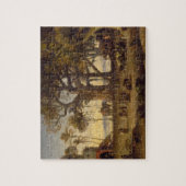 Moonlit Scene of Indian Figures and Elephants amon Legpuzzel (Verticaal)