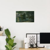 Moonlit Scene op het meer Poster (Thuiskantoor)