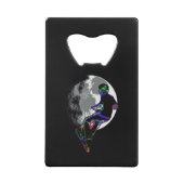 Moonlit Scooter Champ - Scooter Boy Artwork Creditkaart Flessenopener (Achterkant)