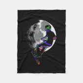 Moonlit Scooter Champ - Scooter Boy Artwork Fleece Deken (Voorkant)